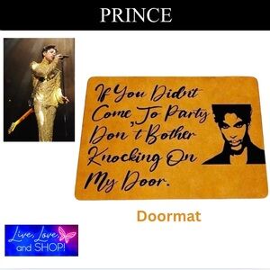 DOORMAT: “If You Didn’t Come To Party Don’t Bother Knocking On My Door“ NWOT